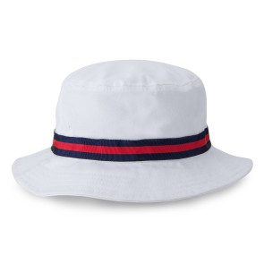 White Junior Oxford Bucket Hat (Y1371)